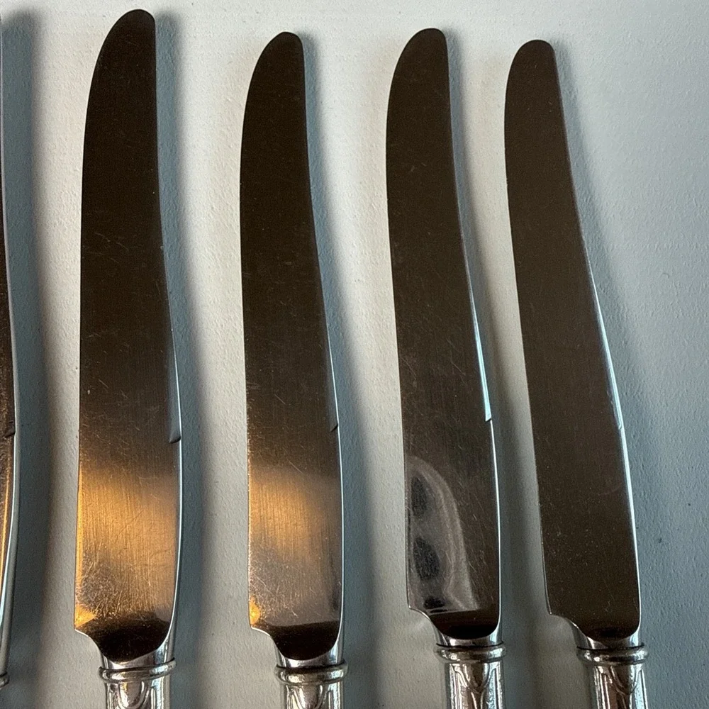 Gorham Silver Plate LADY CAROLINE Dinner Knives 1933 9-1/4
